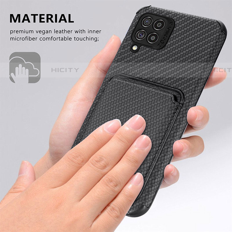 Silikon Hülle Handyhülle Ultra Dünn Schutzhülle Tasche Flexible mit Magnetisch S02D für Samsung Galaxy F62 5G groß