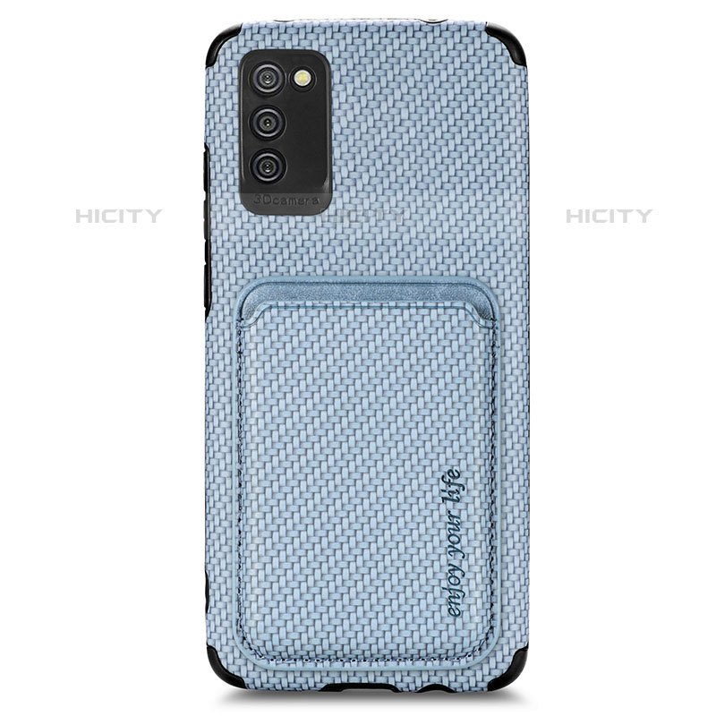 Silikon Hülle Handyhülle Ultra Dünn Schutzhülle Tasche Flexible mit Magnetisch S02D für Samsung Galaxy M02s