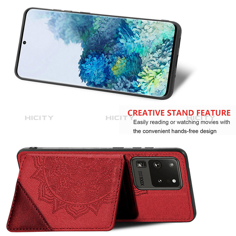Silikon Hülle Handyhülle Ultra Dünn Schutzhülle Tasche Flexible mit Magnetisch S03D für Samsung Galaxy S20 Ultra 5G