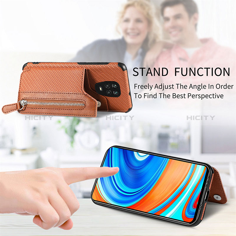Silikon Hülle Handyhülle Ultra Dünn Schutzhülle Tasche Flexible mit Magnetisch S03D für Xiaomi Poco M2 Pro groß