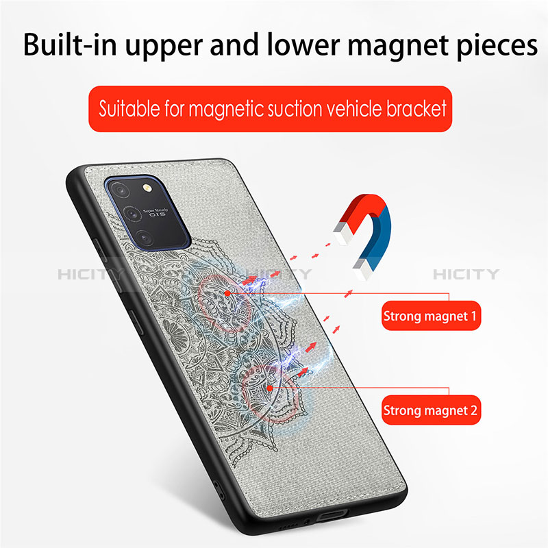 Silikon Hülle Handyhülle Ultra Dünn Schutzhülle Tasche Flexible mit Magnetisch S04D für Samsung Galaxy M80S