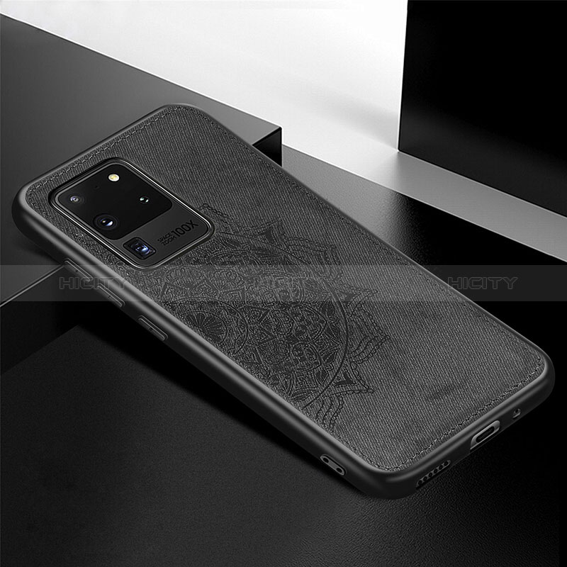 Silikon Hülle Handyhülle Ultra Dünn Schutzhülle Tasche Flexible mit Magnetisch S04D für Samsung Galaxy S20 Ultra