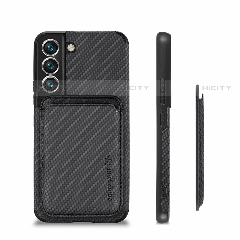 Silikon Hülle Handyhülle Ultra Dünn Schutzhülle Tasche Flexible mit Magnetisch S04D für Samsung Galaxy S21 Plus 5G groß