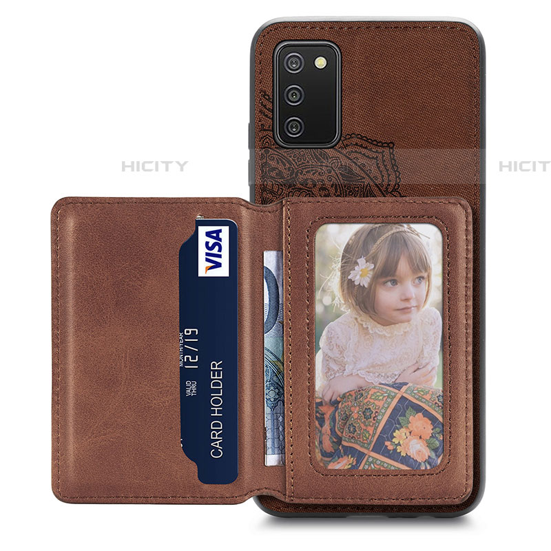 Silikon Hülle Handyhülle Ultra Dünn Schutzhülle Tasche Flexible mit Magnetisch S05D für Samsung Galaxy A03s groß