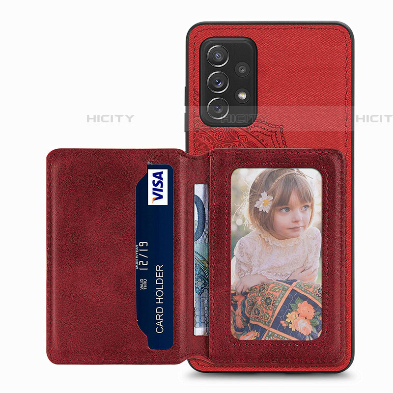 Silikon Hülle Handyhülle Ultra Dünn Schutzhülle Tasche Flexible mit Magnetisch S05D für Samsung Galaxy A72 4G groß