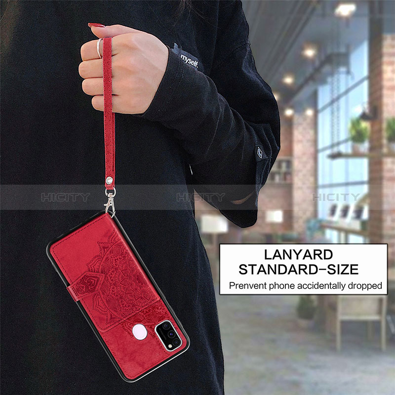 Silikon Hülle Handyhülle Ultra Dünn Schutzhülle Tasche Flexible mit Magnetisch S05D für Samsung Galaxy M21