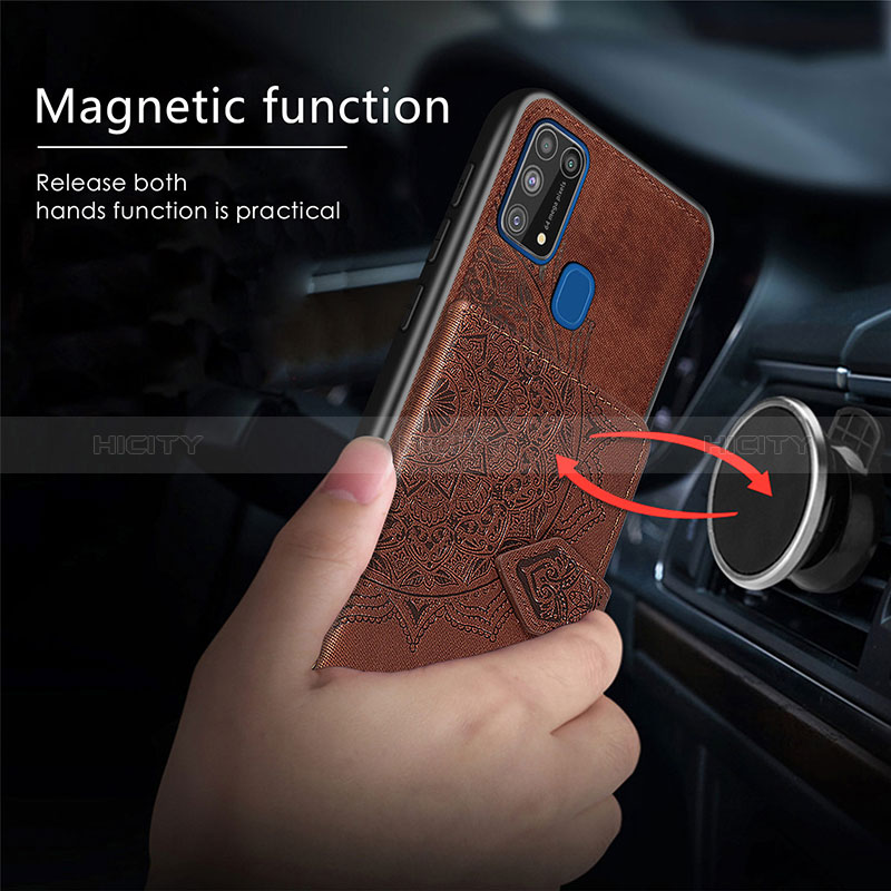 Silikon Hülle Handyhülle Ultra Dünn Schutzhülle Tasche Flexible mit Magnetisch S05D für Samsung Galaxy M21s