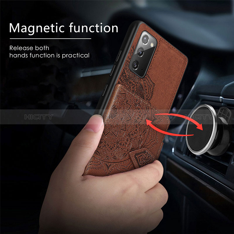 Silikon Hülle Handyhülle Ultra Dünn Schutzhülle Tasche Flexible mit Magnetisch S05D für Samsung Galaxy Note 20 5G