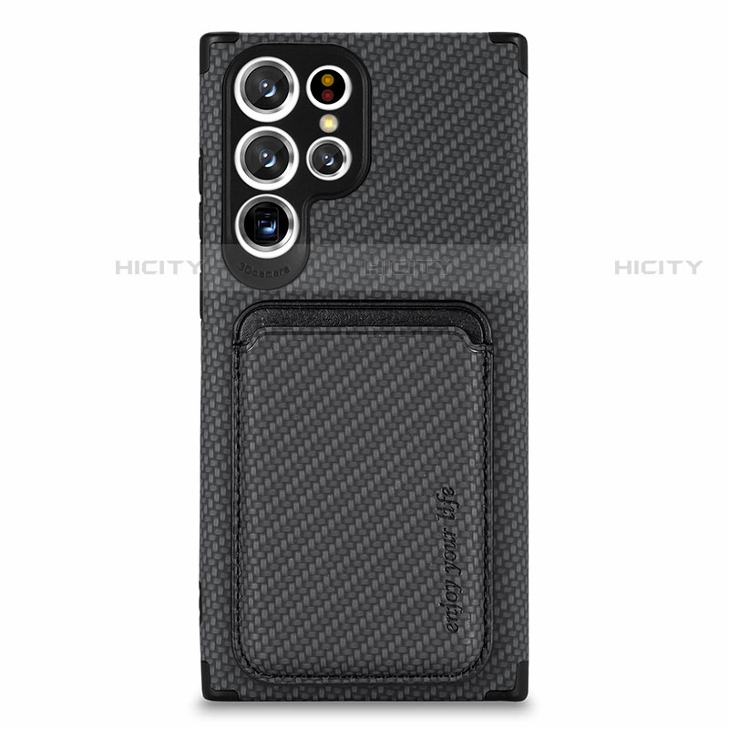 Silikon Hülle Handyhülle Ultra Dünn Schutzhülle Tasche Flexible mit Magnetisch S05D für Samsung Galaxy S22 Ultra 5G