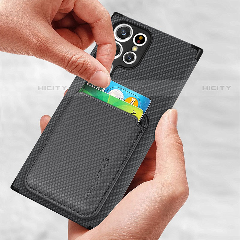 Silikon Hülle Handyhülle Ultra Dünn Schutzhülle Tasche Flexible mit Magnetisch S05D für Samsung Galaxy S22 Ultra 5G