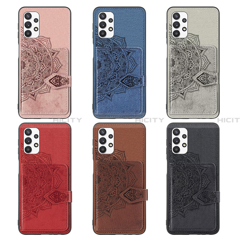 Silikon Hülle Handyhülle Ultra Dünn Schutzhülle Tasche Flexible mit Magnetisch S06D für Samsung Galaxy A32 5G groß