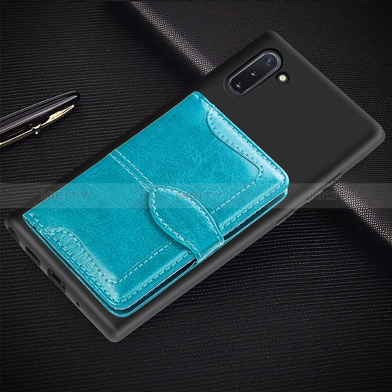 Silikon Hülle Handyhülle Ultra Dünn Schutzhülle Tasche Flexible mit Magnetisch S06D für Samsung Galaxy Note 10 5G groß