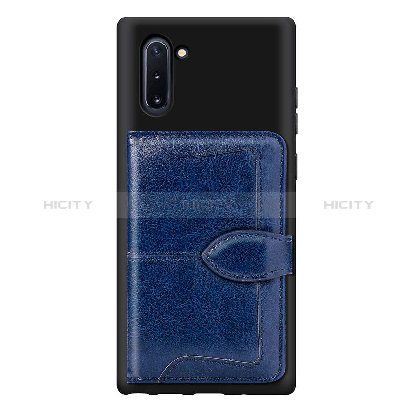 Silikon Hülle Handyhülle Ultra Dünn Schutzhülle Tasche Flexible mit Magnetisch S06D für Samsung Galaxy Note 10 5G groß