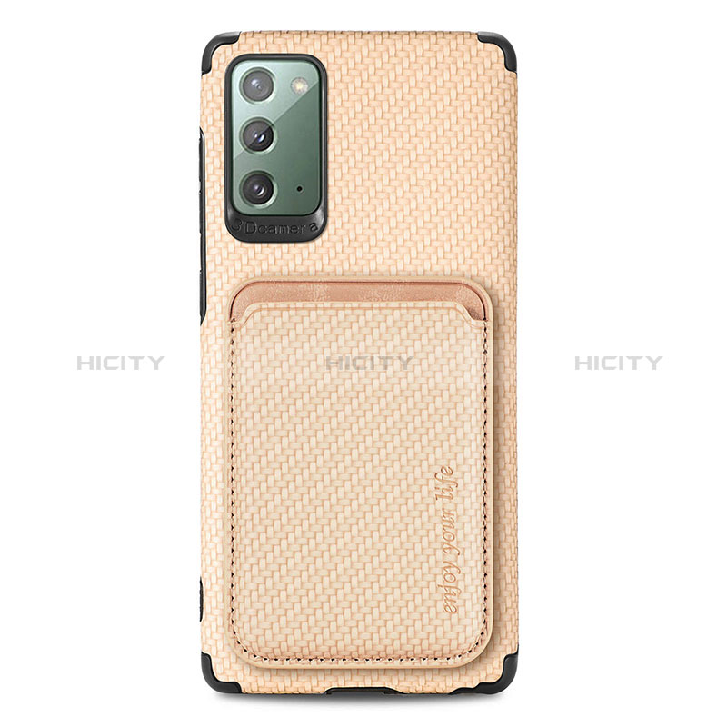 Silikon Hülle Handyhülle Ultra Dünn Schutzhülle Tasche Flexible mit Magnetisch S06D für Samsung Galaxy Note 20 5G