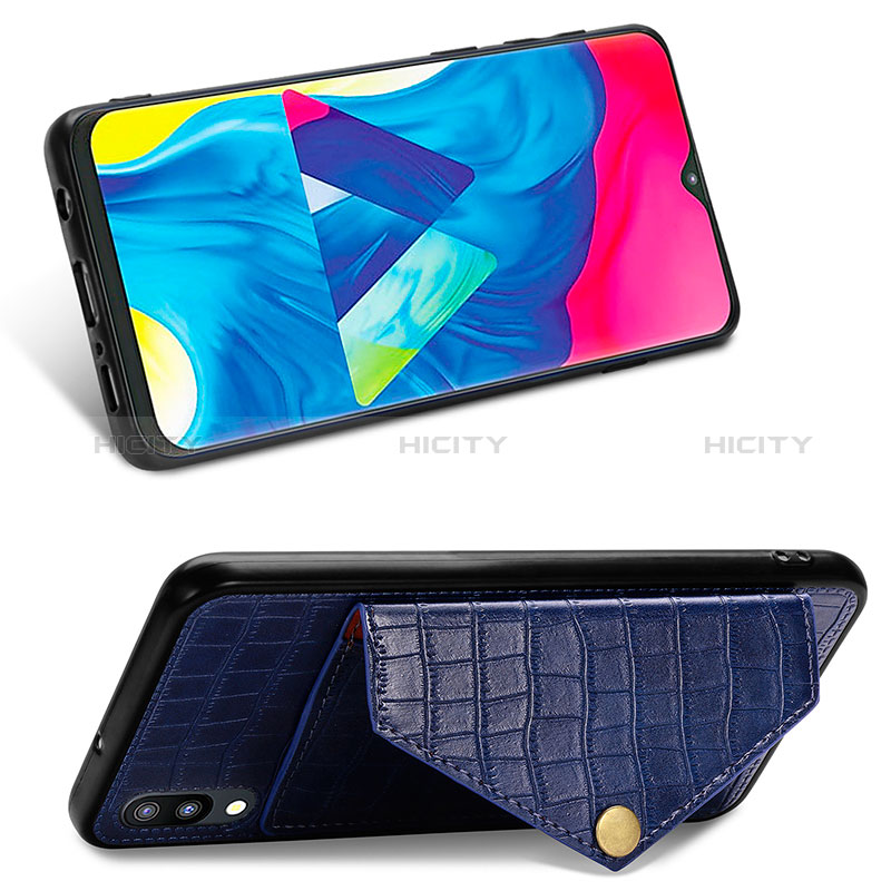 Silikon Hülle Handyhülle Ultra Dünn Schutzhülle Tasche Flexible mit Magnetisch S07D für Samsung Galaxy M10