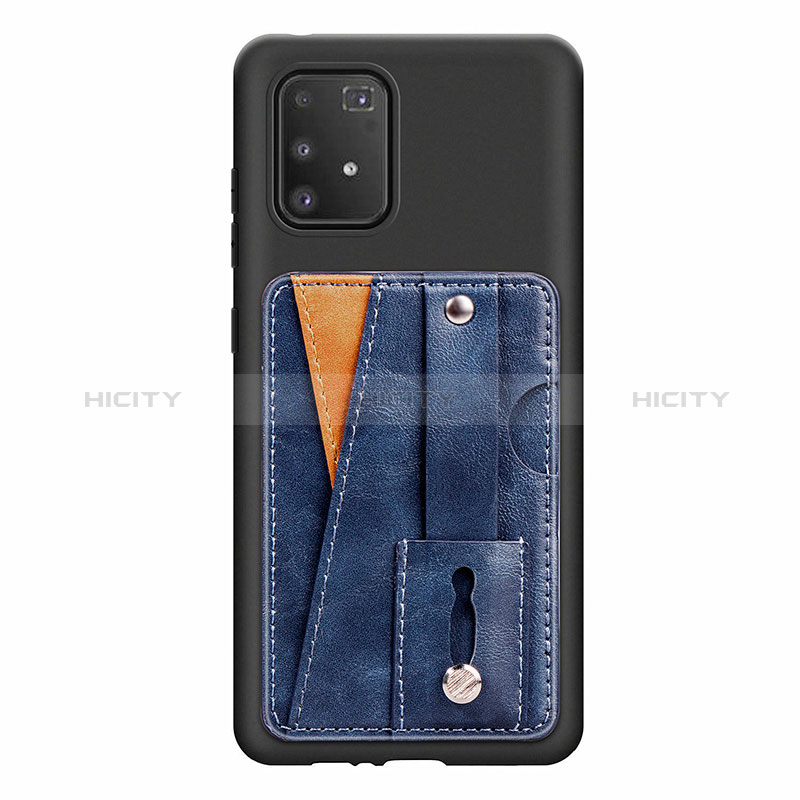 Silikon Hülle Handyhülle Ultra Dünn Schutzhülle Tasche Flexible mit Magnetisch S08D für Samsung Galaxy A91