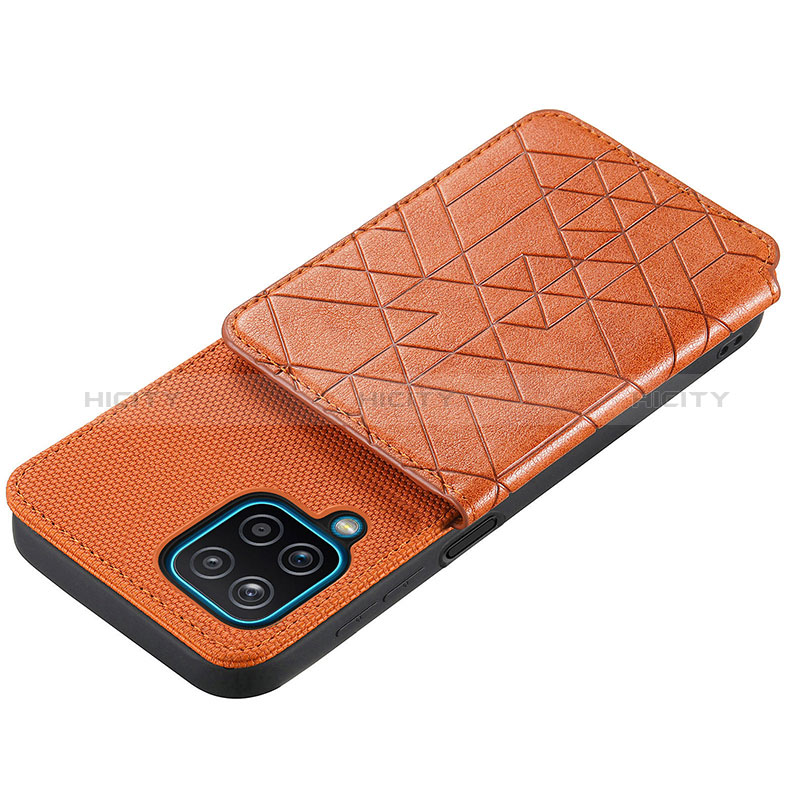 Silikon Hülle Handyhülle Ultra Dünn Schutzhülle Tasche Flexible mit Magnetisch S08D für Samsung Galaxy M12