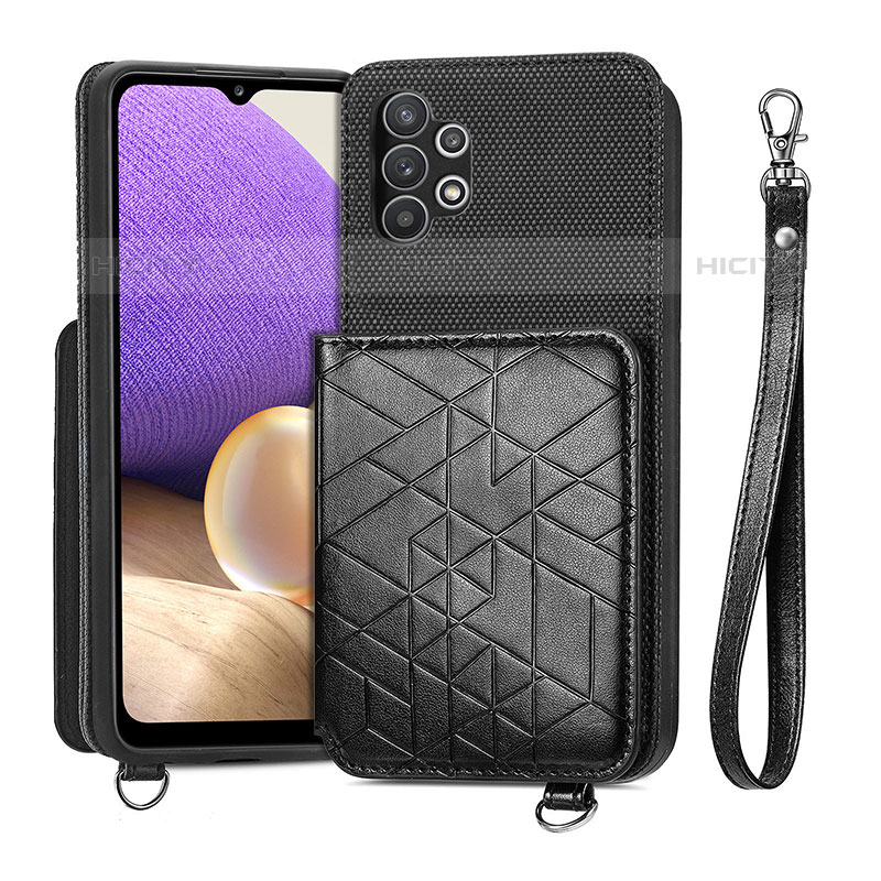 Silikon Hülle Handyhülle Ultra Dünn Schutzhülle Tasche Flexible mit Magnetisch S08D für Samsung Galaxy M32 5G groß