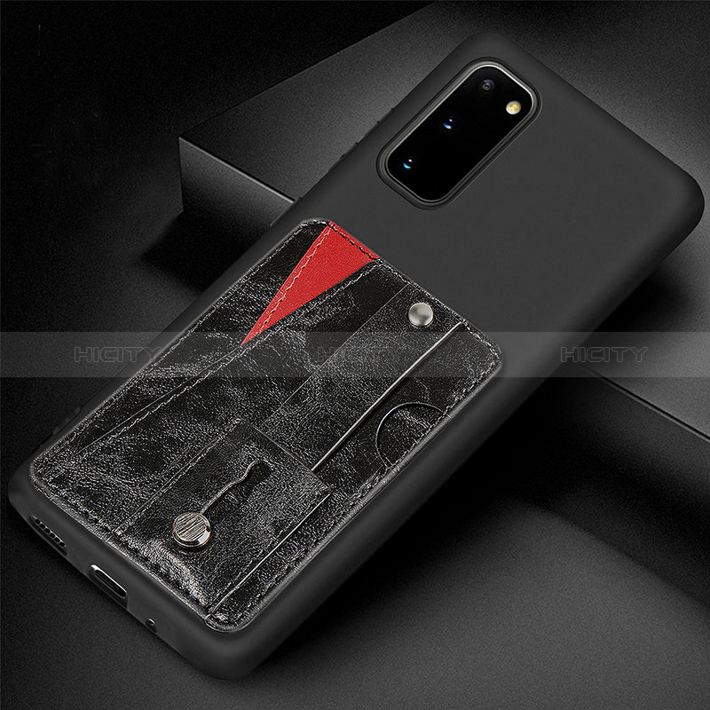 Silikon Hülle Handyhülle Ultra Dünn Schutzhülle Tasche Flexible mit Magnetisch S08D für Samsung Galaxy S20 5G