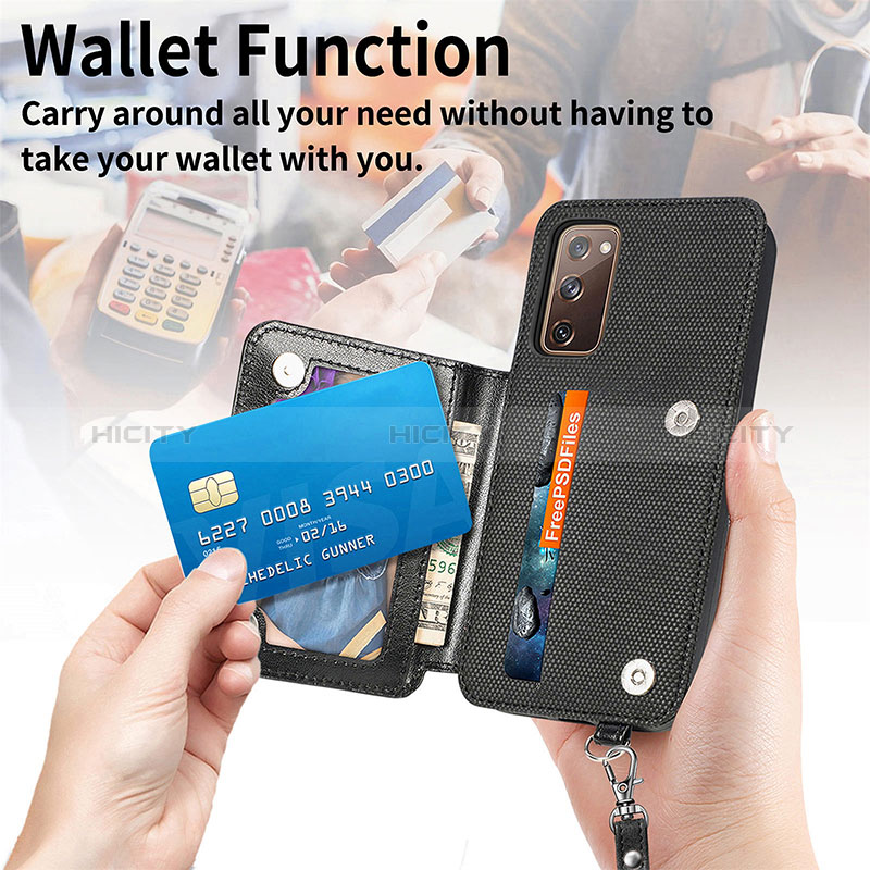 Silikon Hülle Handyhülle Ultra Dünn Schutzhülle Tasche Flexible mit Magnetisch S08D für Samsung Galaxy S20 FE (2022) 5G