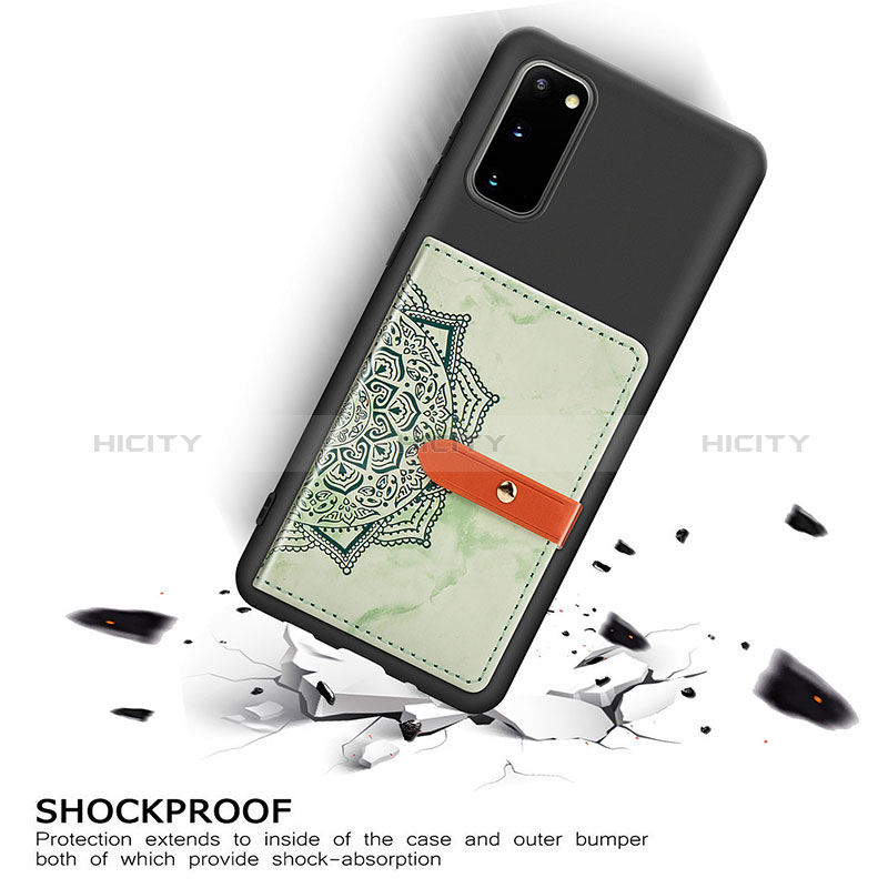 Silikon Hülle Handyhülle Ultra Dünn Schutzhülle Tasche Flexible mit Magnetisch S10D für Samsung Galaxy S20 5G groß