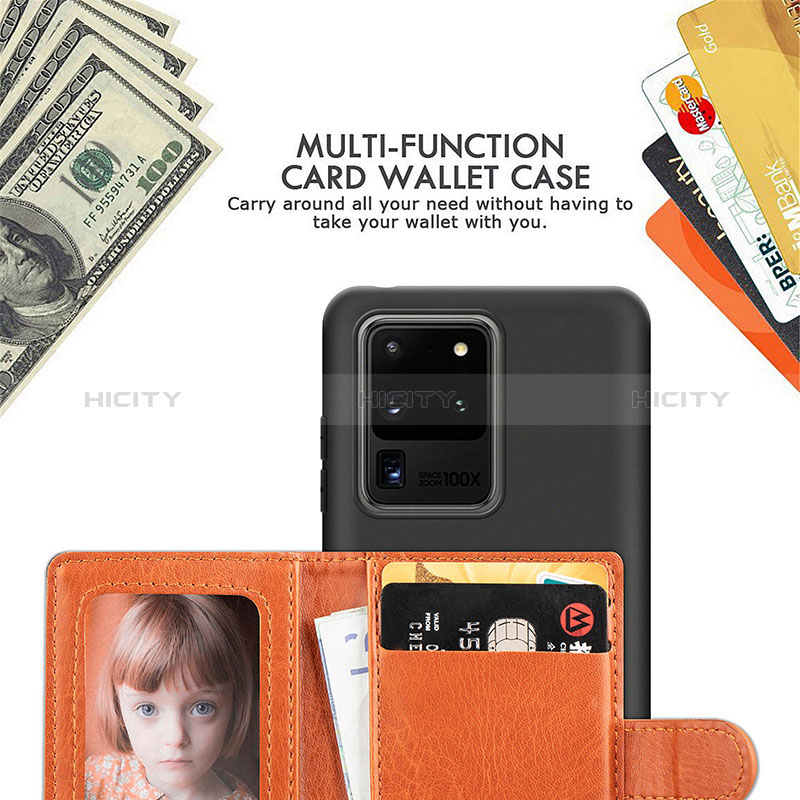 Silikon Hülle Handyhülle Ultra Dünn Schutzhülle Tasche Flexible mit Magnetisch S10D für Samsung Galaxy S20 Ultra 5G