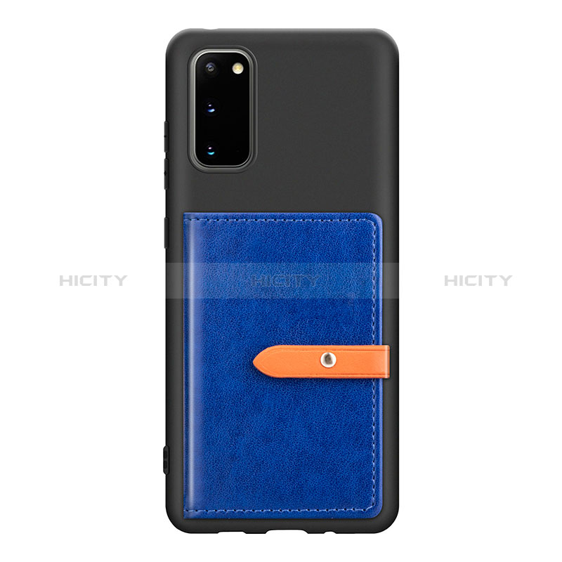 Silikon Hülle Handyhülle Ultra Dünn Schutzhülle Tasche Flexible mit Magnetisch S12D für Samsung Galaxy S20 5G Blau