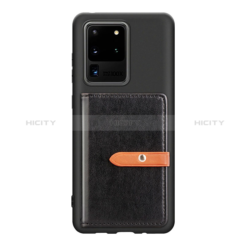 Silikon Hülle Handyhülle Ultra Dünn Schutzhülle Tasche Flexible mit Magnetisch S12D für Samsung Galaxy S20 Ultra 5G groß