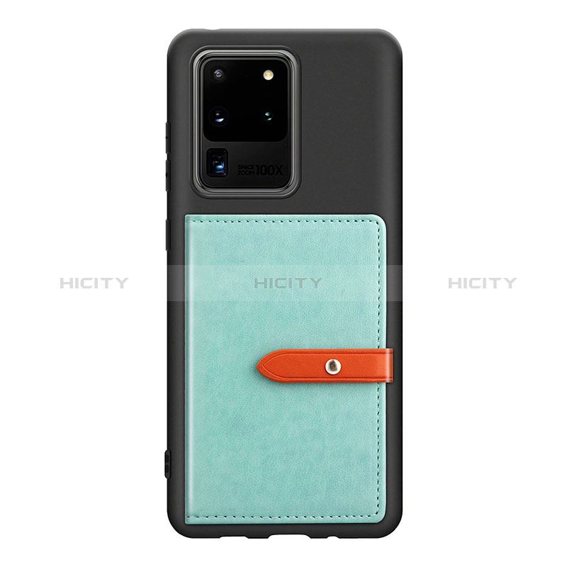 Silikon Hülle Handyhülle Ultra Dünn Schutzhülle Tasche Flexible mit Magnetisch S12D für Samsung Galaxy S20 Ultra 5G groß