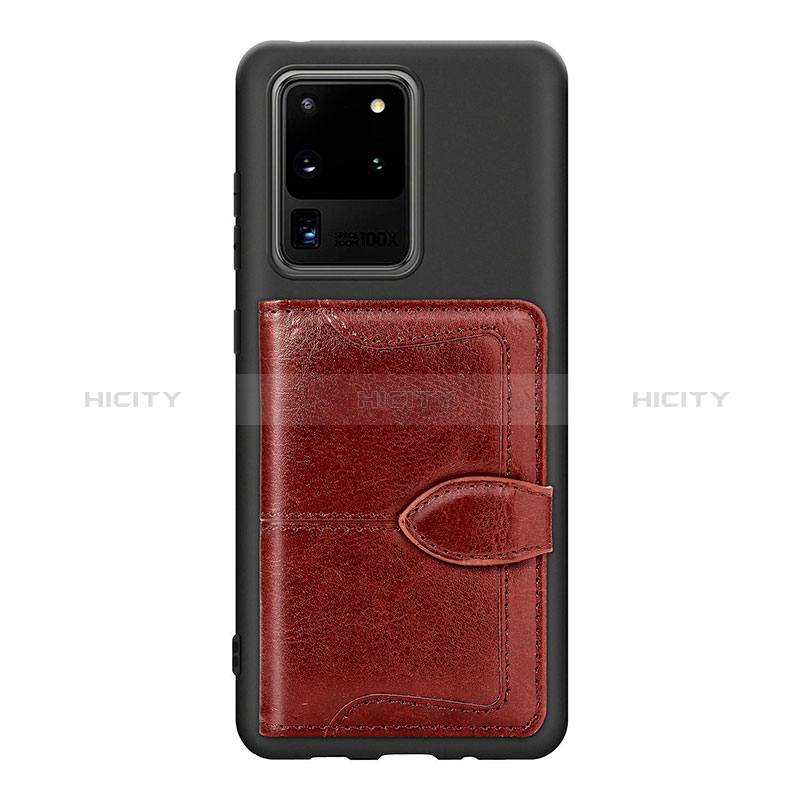 Silikon Hülle Handyhülle Ultra Dünn Schutzhülle Tasche Flexible mit Magnetisch S14D für Samsung Galaxy S20 Ultra