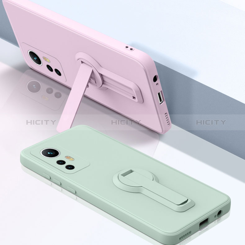 Silikon Hülle Handyhülle Ultra Dünn Schutzhülle Tasche Flexible mit Ständer für Xiaomi Mi 12T Pro 5G