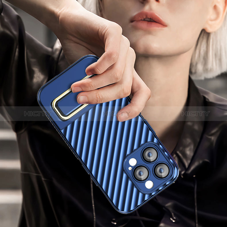Silikon Hülle Handyhülle Ultra Dünn Schutzhülle Tasche Flexible mit Ständer KC2 für Apple iPhone 14 Pro Max