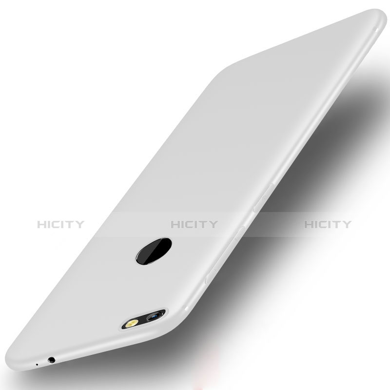 Silikon Hülle Handyhülle Ultra Dünn Schutzhülle Tasche S01 für Huawei Enjoy 7 Weiß