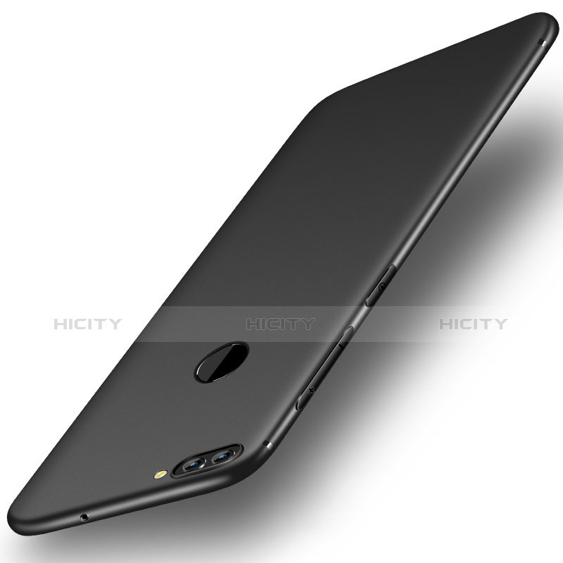 Silikon Hülle Handyhülle Ultra Dünn Schutzhülle Tasche S01 für Huawei Enjoy 7S Schwarz Plus