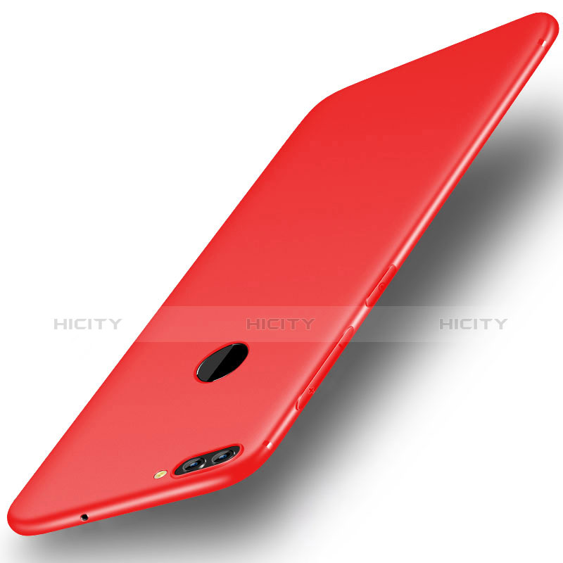 Silikon Hülle Handyhülle Ultra Dünn Schutzhülle Tasche S01 für Huawei Enjoy 8 Plus Rot Plus