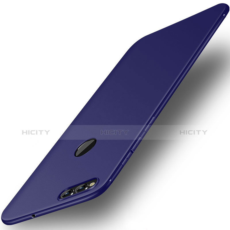 Silikon Hülle Handyhülle Ultra Dünn Schutzhülle Tasche S01 für Huawei Honor 7X Blau Plus