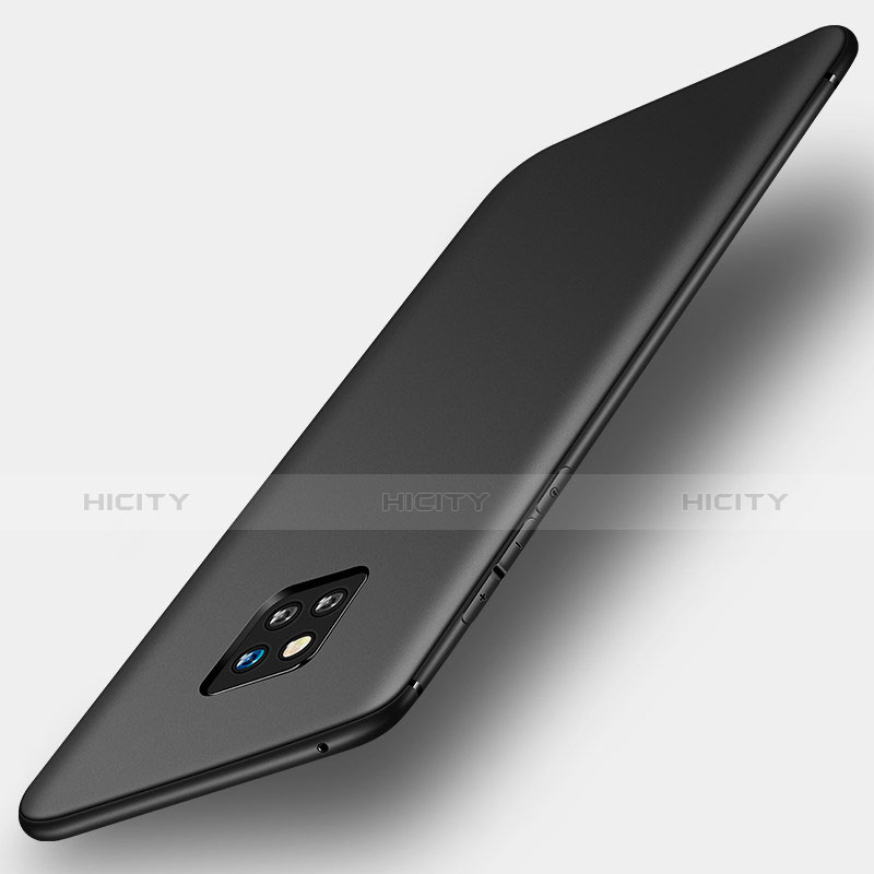 Silikon Hülle Handyhülle Ultra Dünn Schutzhülle Tasche S01 für Huawei Mate 20 Pro Schwarz Plus