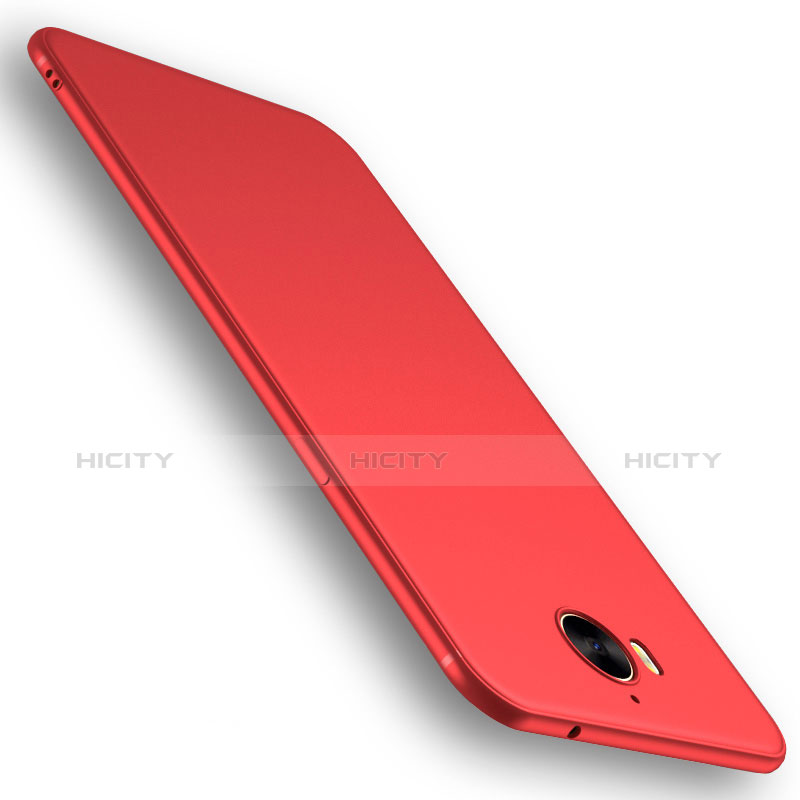 Silikon Hülle Handyhülle Ultra Dünn Schutzhülle Tasche S01 für Huawei Y6 (2017) Rot