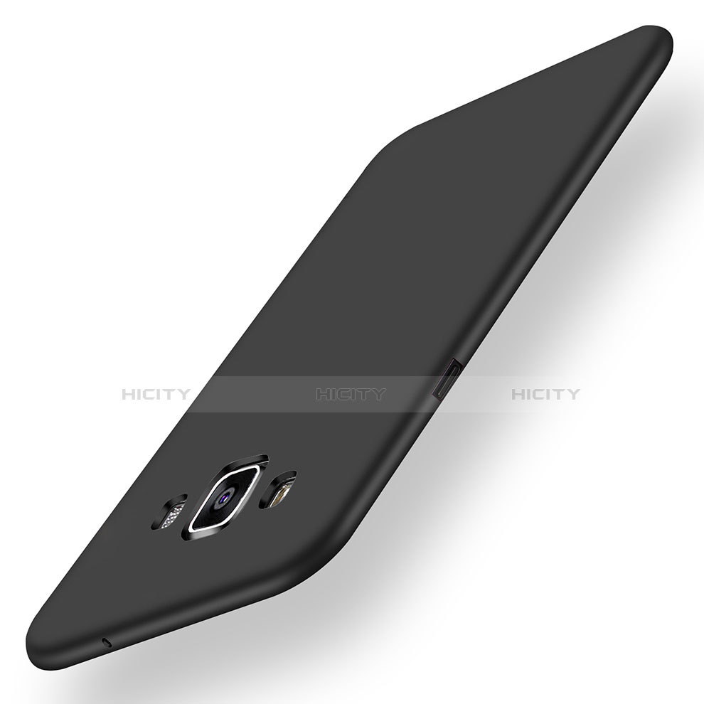 Silikon Hülle Handyhülle Ultra Dünn Schutzhülle Tasche S01 für Samsung Galaxy A5 SM-500F Schwarz Plus