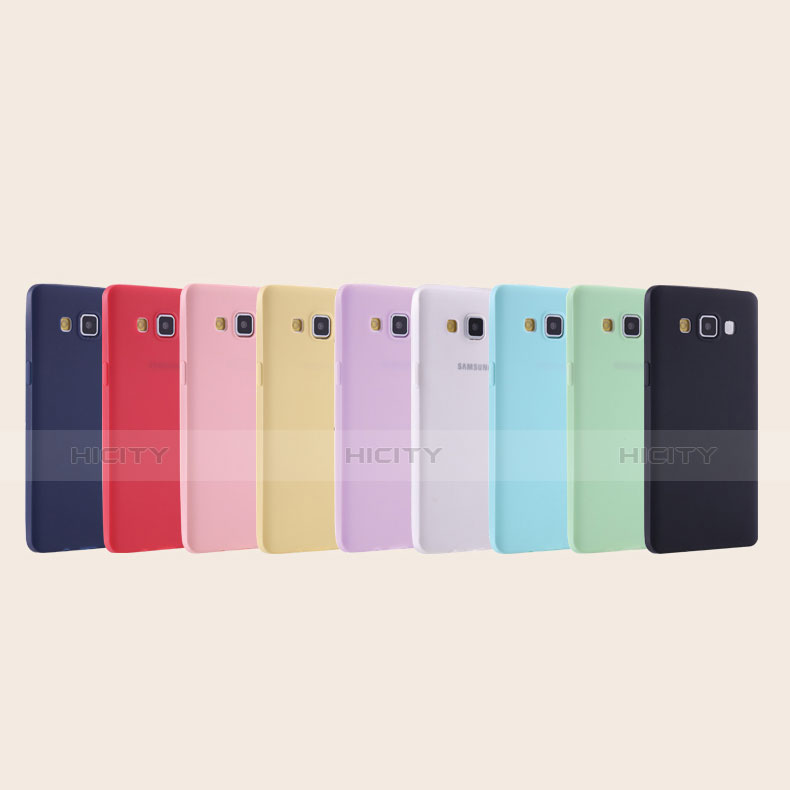 Silikon Hülle Handyhülle Ultra Dünn Schutzhülle Tasche S01 für Samsung Galaxy A7 Duos SM-A700F A700FD groß