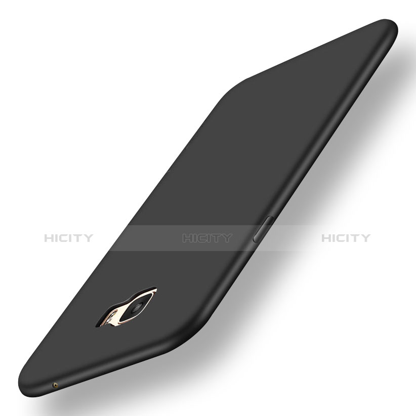 Silikon Hülle Handyhülle Ultra Dünn Schutzhülle Tasche S01 für Samsung Galaxy C7 SM-C7000 Schwarz Plus