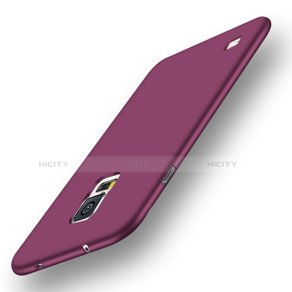 Silikon Hülle Handyhülle Ultra Dünn Schutzhülle Tasche S01 für Samsung Galaxy S5 Duos Plus Violett Plus