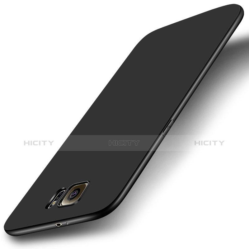 Silikon Hülle Handyhülle Ultra Dünn Schutzhülle Tasche S01 für Samsung Galaxy S6 SM-G920 Schwarz Plus