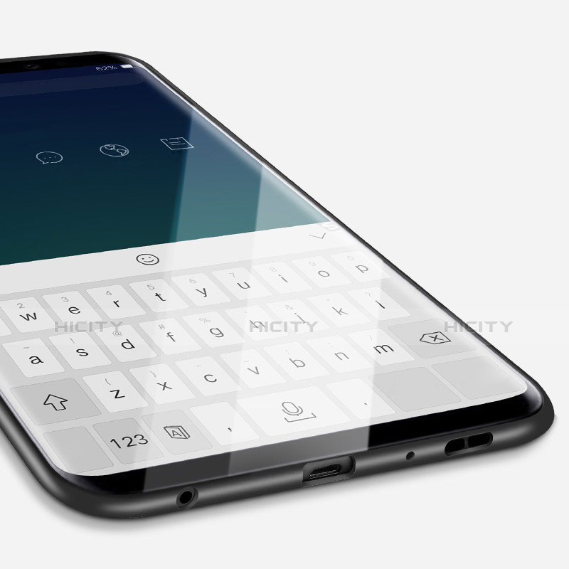 Silikon Hülle Handyhülle Ultra Dünn Schutzhülle Tasche S01 für Samsung Galaxy S9 groß