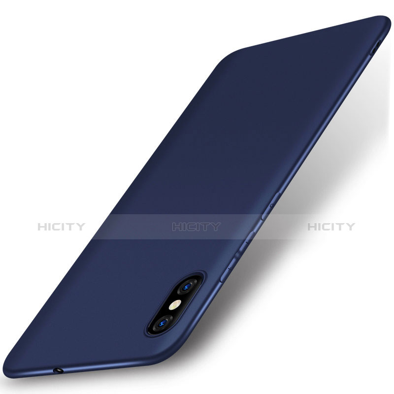 Silikon Hülle Handyhülle Ultra Dünn Schutzhülle Tasche S01 für Xiaomi Mi 8 Explorer Blau
