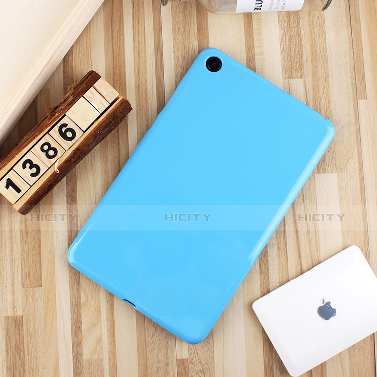 Silikon Hülle Handyhülle Ultra Dünn Schutzhülle Tasche S01 für Xiaomi Mi Pad 4 Plus 10.1 Hellblau Plus