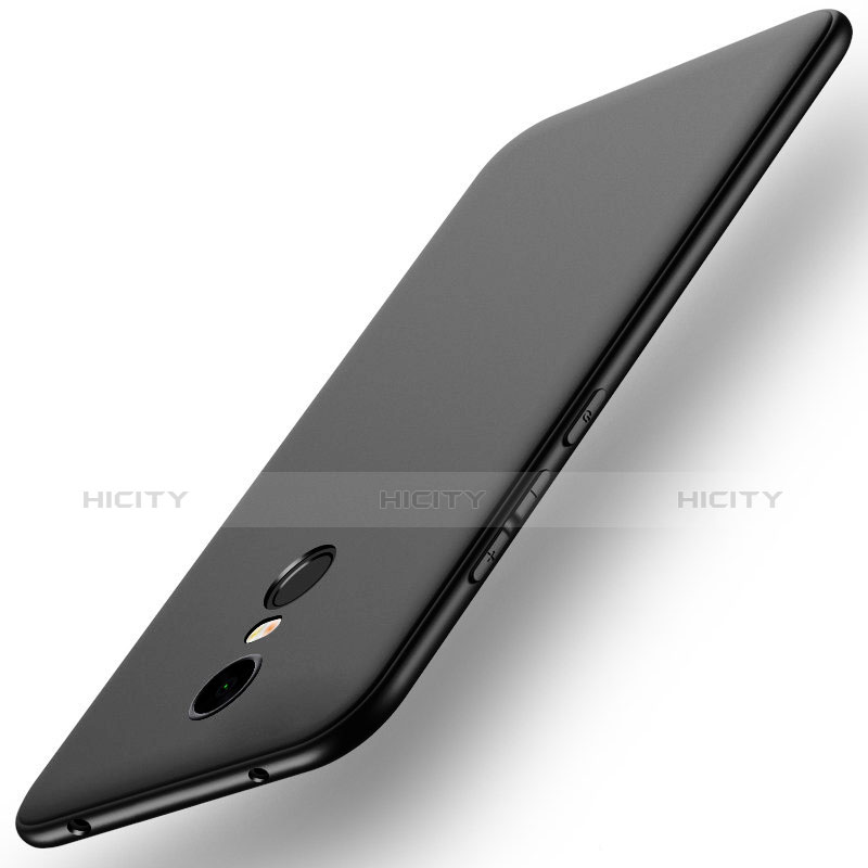 Silikon Hülle Handyhülle Ultra Dünn Schutzhülle Tasche S01 für Xiaomi Redmi 5 Plus Schwarz