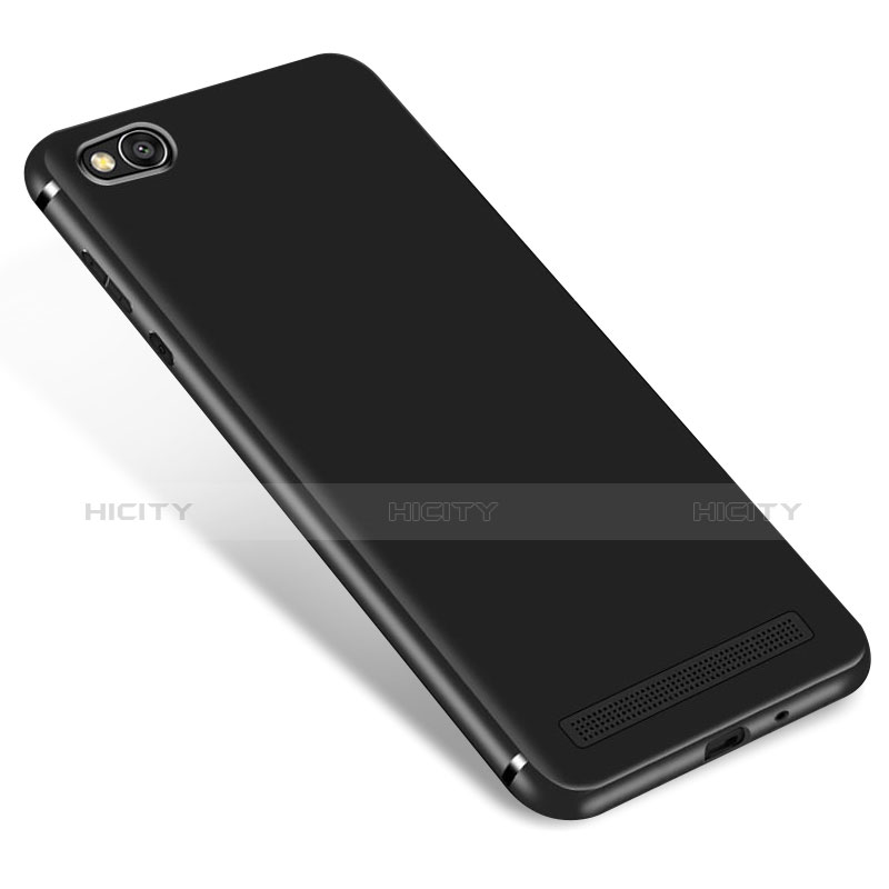 Silikon Hülle Handyhülle Ultra Dünn Schutzhülle Tasche S01 für Xiaomi Redmi 5A Schwarz Plus