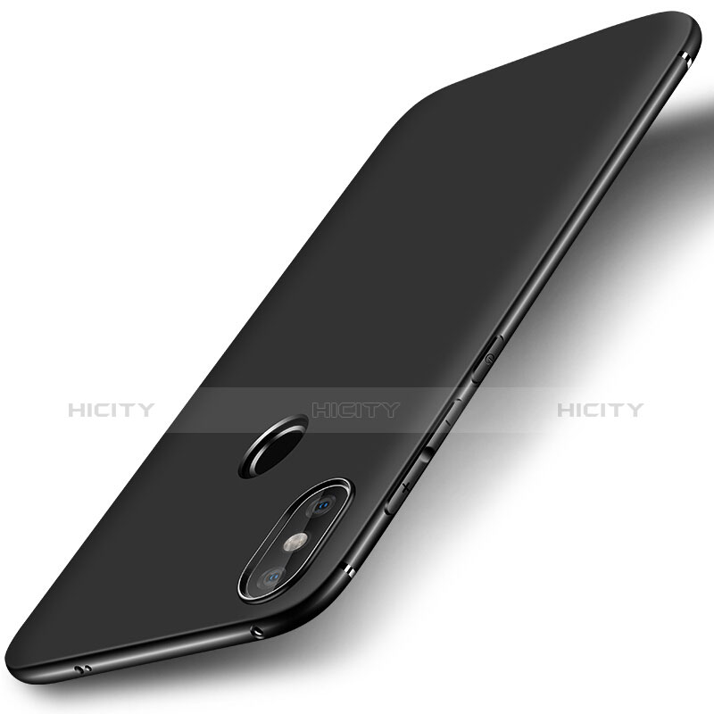 Silikon Hülle Handyhülle Ultra Dünn Schutzhülle Tasche S01 für Xiaomi Redmi 6 Pro Schwarz Plus