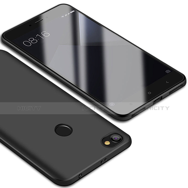 Silikon Hülle Handyhülle Ultra Dünn Schutzhülle Tasche S01 für Xiaomi Redmi Note 5A Prime Schwarz Plus